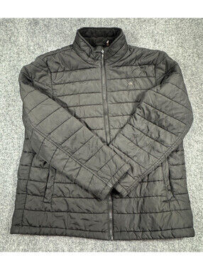 Calvin Klein Men Jacket L Black Mock Neck Water Resistant Full Zip 3 In 1 Jacket